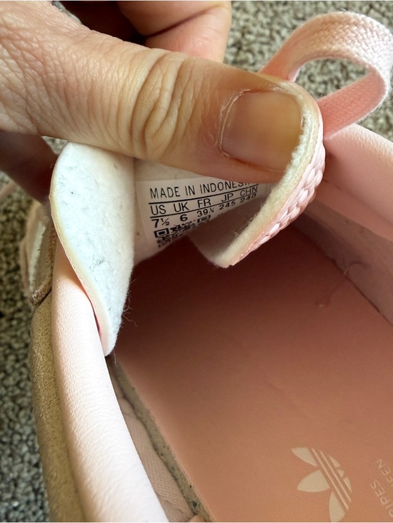 adidas Gazelle Light Pink Suede Sneakers Size 7.5-8 - Picture 8 of 9